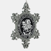 Sleipnir / Odin's Horse - Weihnachten Schneeflocken Zinn-Ornament (Links)