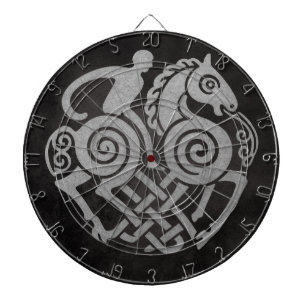 Sleipnir und Odin Symbol Nordische Mythologie Desi Dartscheibe