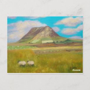 Slemish Mountain Painting Postcard von Joanne Case Postkarte