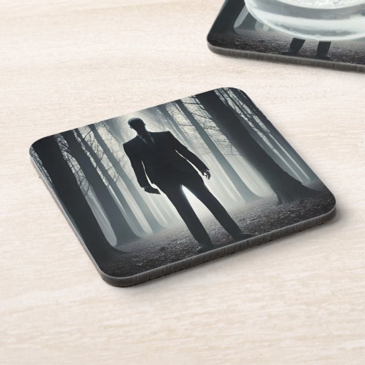 SLENDER MAN LEGEND DARK GETRÄNKEUNTERSETZER (Linke Seite)