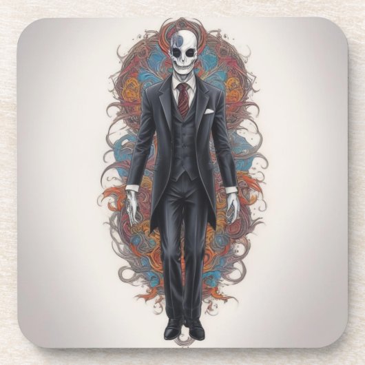 SLENDER MAN MYTH TAT STIL GETRÄNKEUNTERSETZER (Vorderseite)