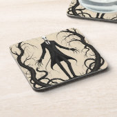 SLENDER MAN SEPIA LEGEND MYTH GETRÄNKEUNTERSETZER (Linke Seite)