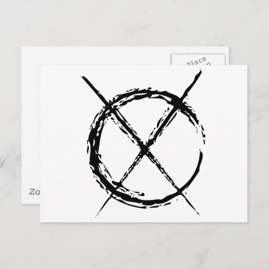 Slenderman Postkarte (Vorne/Hinten)