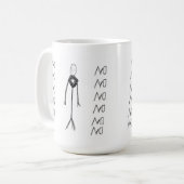 Slenderman Tasse kein Papier (Vorderseite Links)