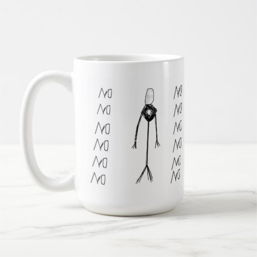 Slenderman Tasse kein Papier (Links)