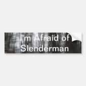 Slenderman Wald Autoaufkleber (Vorne)