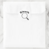 Sleuth Runder Aufkleber (Tasche)