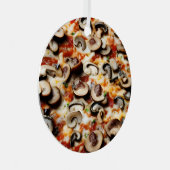 Slice-Baby | Funny Mushroom Pizza Pub Ornament Aus Metall (Vorderseite Rechts)