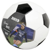 Slice Custom Soccer Ball Black (Dreiviertel)