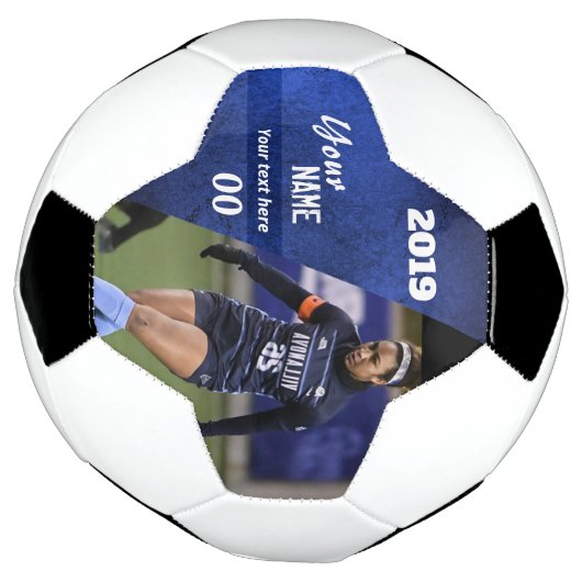 Slice Custom Soccer Ball Blue (Gedreht)