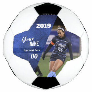 Slice Custom Soccer Ball Blue
