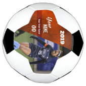 Slice Custom Soccer Ball Orange (Gedreht)