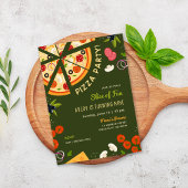 Slice Fun Kindergeburtstag Pizza Party Einladung