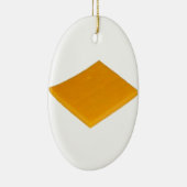 Slice of Cheese Keramik Ornament (Rechts)