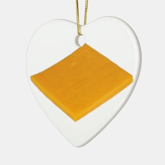 Slice of Cheese Keramikornament (Links)