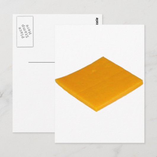 Slice of Cheese Postkarte (Vorne/Hinten)