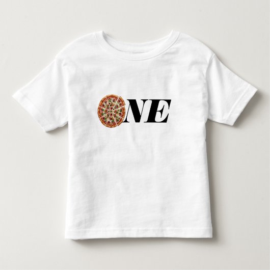 Slice of Fun 1st Birthday, One Pizza T-Shirt (Vorderseite)