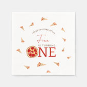 Slice Of Fun 1st Birthday  Serviette (Vorderseite)