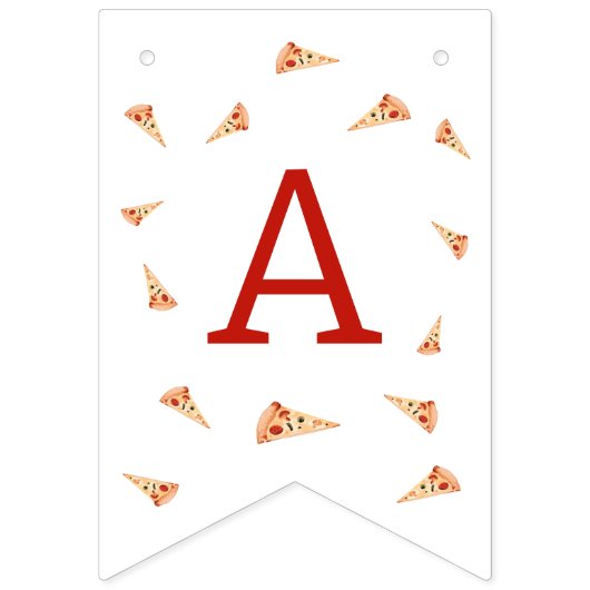 Slice Of Fun 1st Birthday  Wimpelkette (Dritte Fahne)