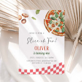 Slice Of Fun Pizza Birthday Party Einladung