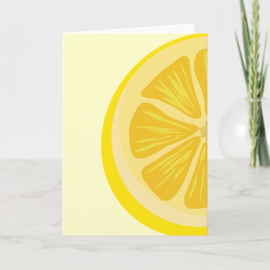Slice of Lemon Card Karte (Vorderseite)