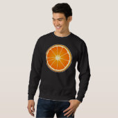 Slice of Orange Sweatshirt Fruchtfutter Halloween (Vorne ganz)