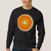 Slice of Orange Sweatshirt Fruchtfutter Halloween (Vorderseite)