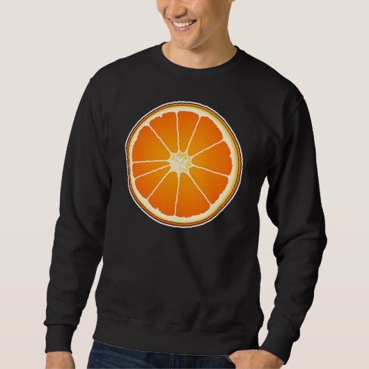 Slice of Orange Sweatshirt Fruchtfutter Halloween (Vorderseite)