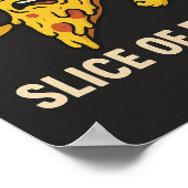 Slice of Pain - Funny Gym Motivation Poster (Ecke)