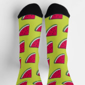 slice of watermelon and green socken (Oben)