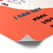 Slice Pizza Time 1. Geburtstag Mileston Poster (Ecke)