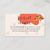 Slice Pizza Time Display Dusche Begleitkarte (Vorderseite)