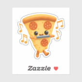 Slice Playing a Harmonica Aufkleber (Blatt)