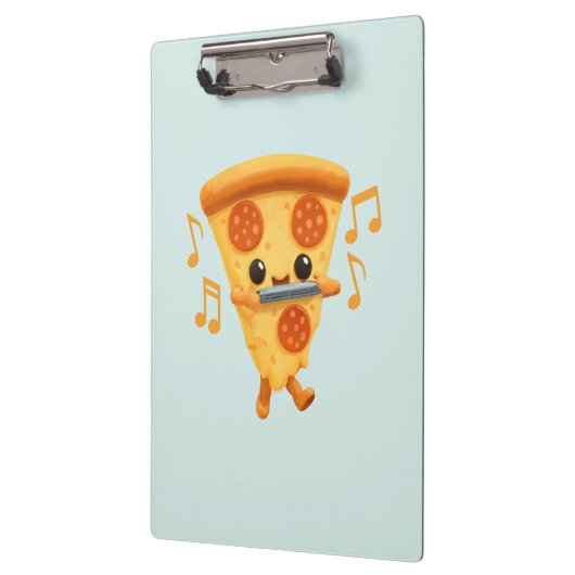 Slice Playing a Harmonica Niedlich Klemmbrett (Links)