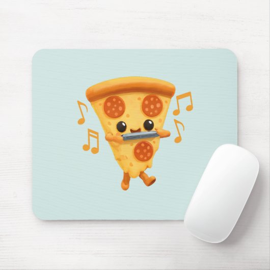 Slice Playing a Harmonica Niedlich Mousepad (Mit Mouse)