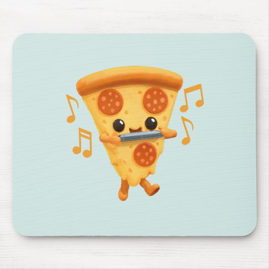 Slice Playing a Harmonica Niedlich Mousepad (Vorne)