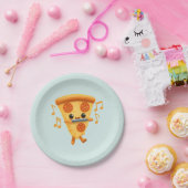 Slice Playing a Harmonica Niedlich Pappteller (Party)