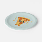 Slice Playing a Harmonica Niedlich Pappteller (Schrägansicht)