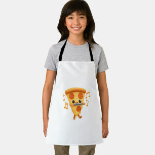 Slice Playing a Harmonica Niedlich Schürze