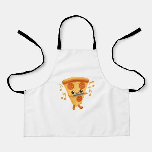 Slice Playing a Harmonica Niedlich Schürze (Vorderseite)