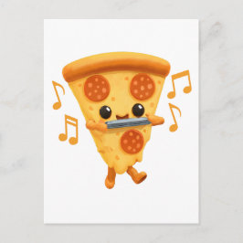 Slice Playing a Harmonica Postkarte