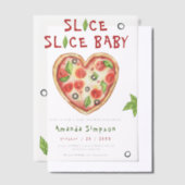 Slice, Slice Baby - Aquarell Babydusche Pergament Einladungen (Versetzt)