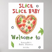 Slice, Slice Baby - Aquarell Babydusche Poster (Vorne)