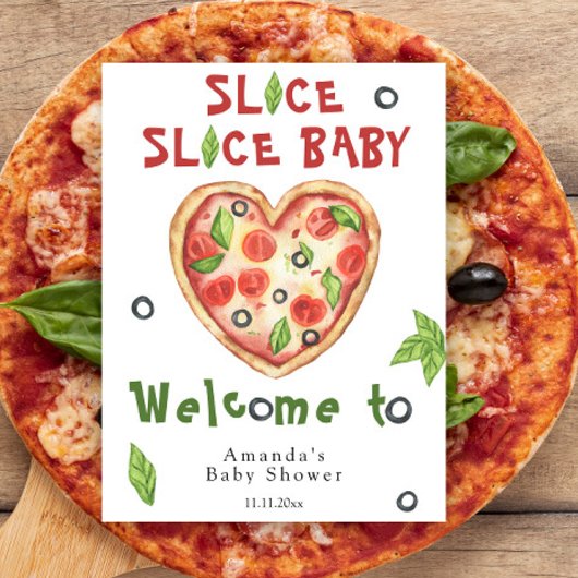 Slice, Slice Baby - Aquarell Babydusche Poster