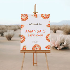 Slice Slice Baby Begrüßungszeichen, Pizza Baby Wil Poster