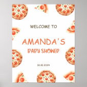 Slice Slice Baby Begrüßungszeichen, Pizza Baby Wil Poster (Vorne)