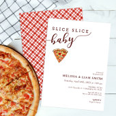 Slice Slice Baby Couples Pizza Baby Dusche Einladu Einladung