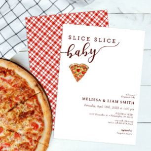 Slice Slice Baby Couples Pizza Baby Dusche Einladung