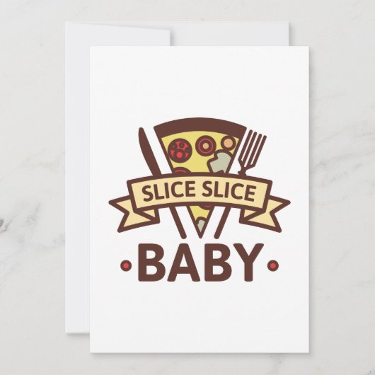 Slice Slice Baby Dankeskarte (Vorderseite)