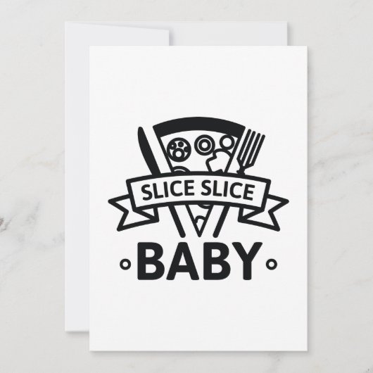 Slice Slice Baby Dankeskarte (Vorderseite)